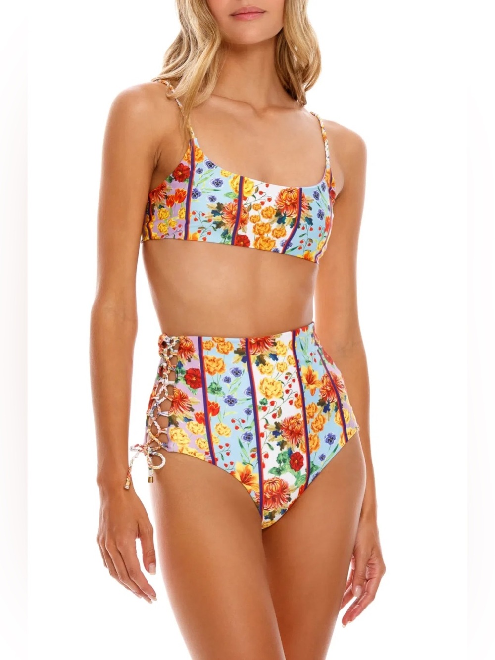 Set Agua Bendita Bouk Print Aya Hope Bikini S